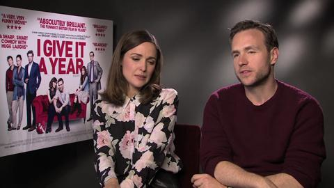 preview for I Give It A Year interview with Rafe Spall and Rose Byrne: "The humour is raunchy!"