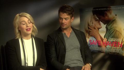 preview for Safe Haven interview with Julianne Hough and Josh Duhamel