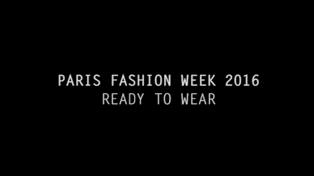 preview for Paris fashion week 2016 - Ready to wear
