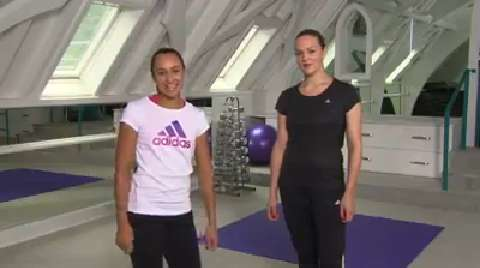 preview for ELLE trains with Jessica Ennis-Hill