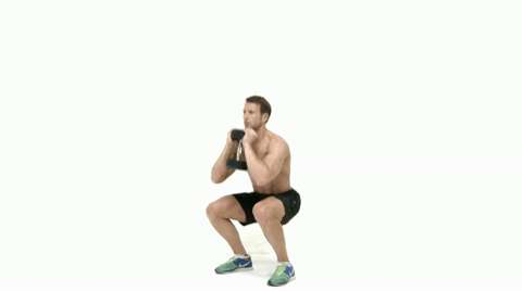 preview for goblet squat with dumbbell