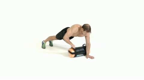 preview for sandbag lateral drag with push up