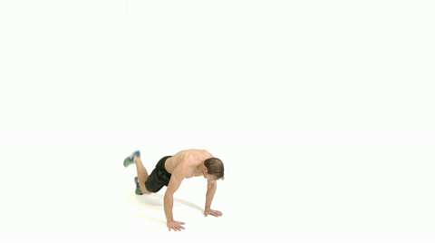 Video player poster image preview for single leg burpee