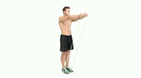 preview for resistance band front raise