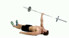 How To Do The One Arm Floor Barbell Press