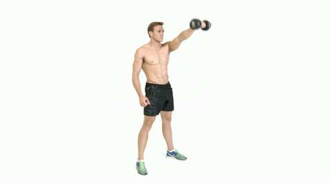 How to do the one arm dumbbell swing