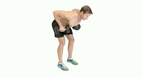 preview for standing dumbbell row