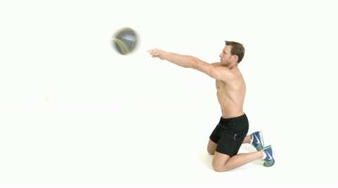preview for medicine ball chest push