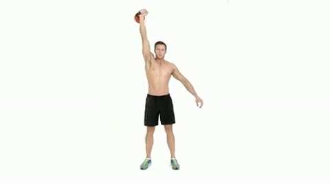 preview for one arm kettlebell push press