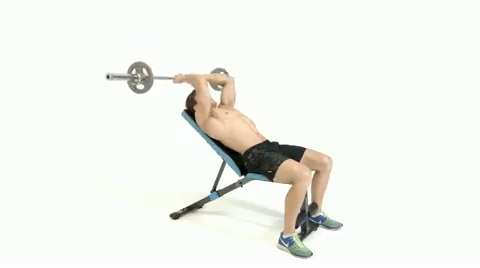 preview for straight bar incline tricep extension