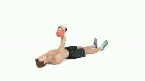 preview for one arm kettlebell floor press