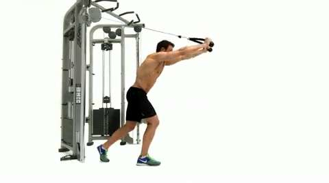vertical tricep pulls cable machine