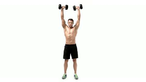 How to do the dumbbell standing shoulder press