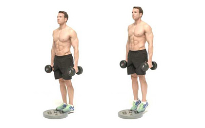 How to do the dumbbell calf raise