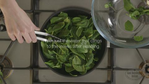 preview for How to prepare and cook spinach