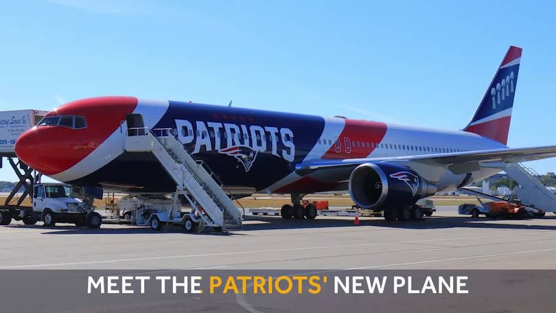 Patriots team plane takes University of Virginia athletes to