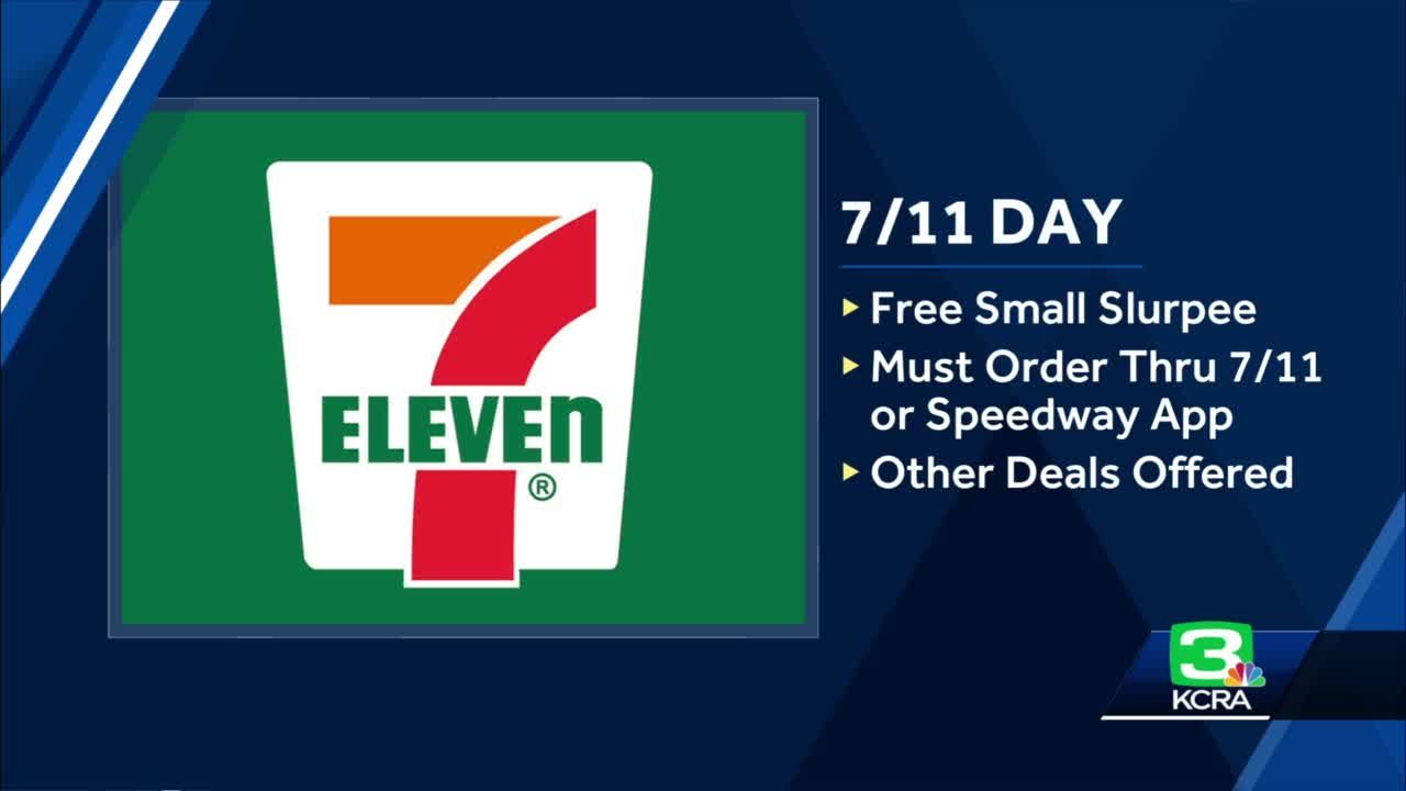 Free Slurpees at 7-Eleven on 7/11