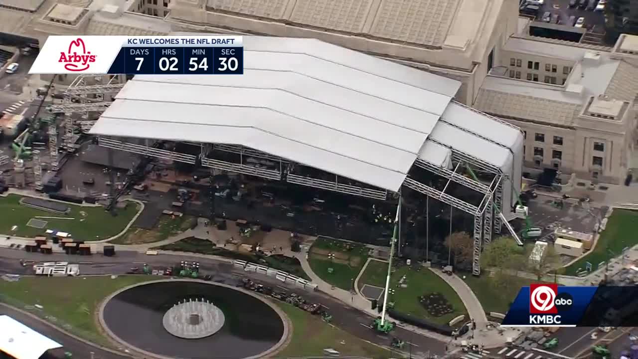 Biggest NFL Draft stage ever comes to Kansas City