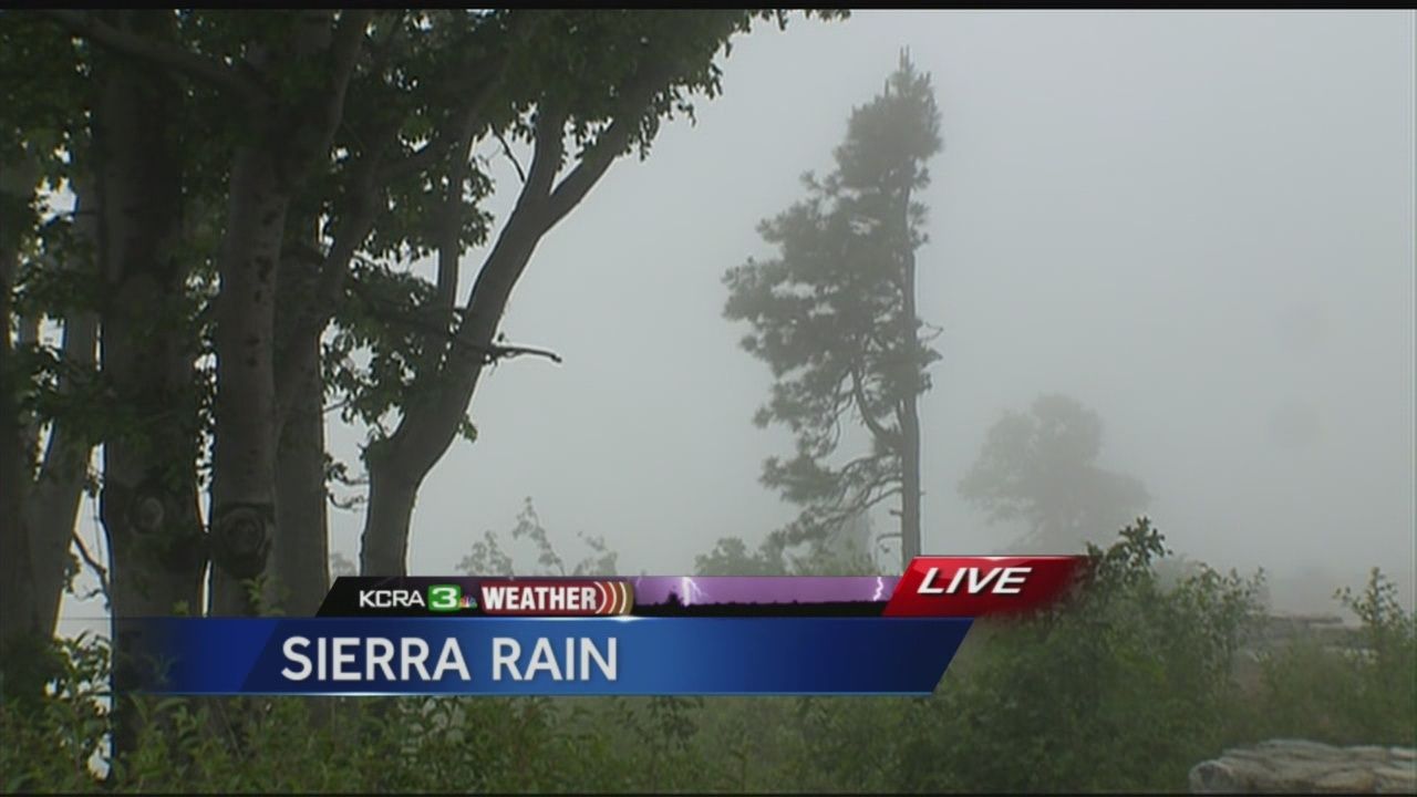 Sierra rain welcome sight, but raises worries over fires