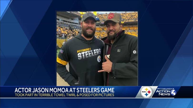 Jason Momoa and Pittsburgh Steelers Legend