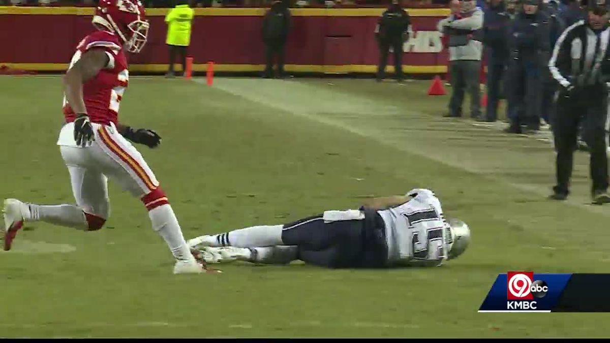 preview for VIDEO: Laser aimed at Tom Brady during AFC Championship game at Arrowhead