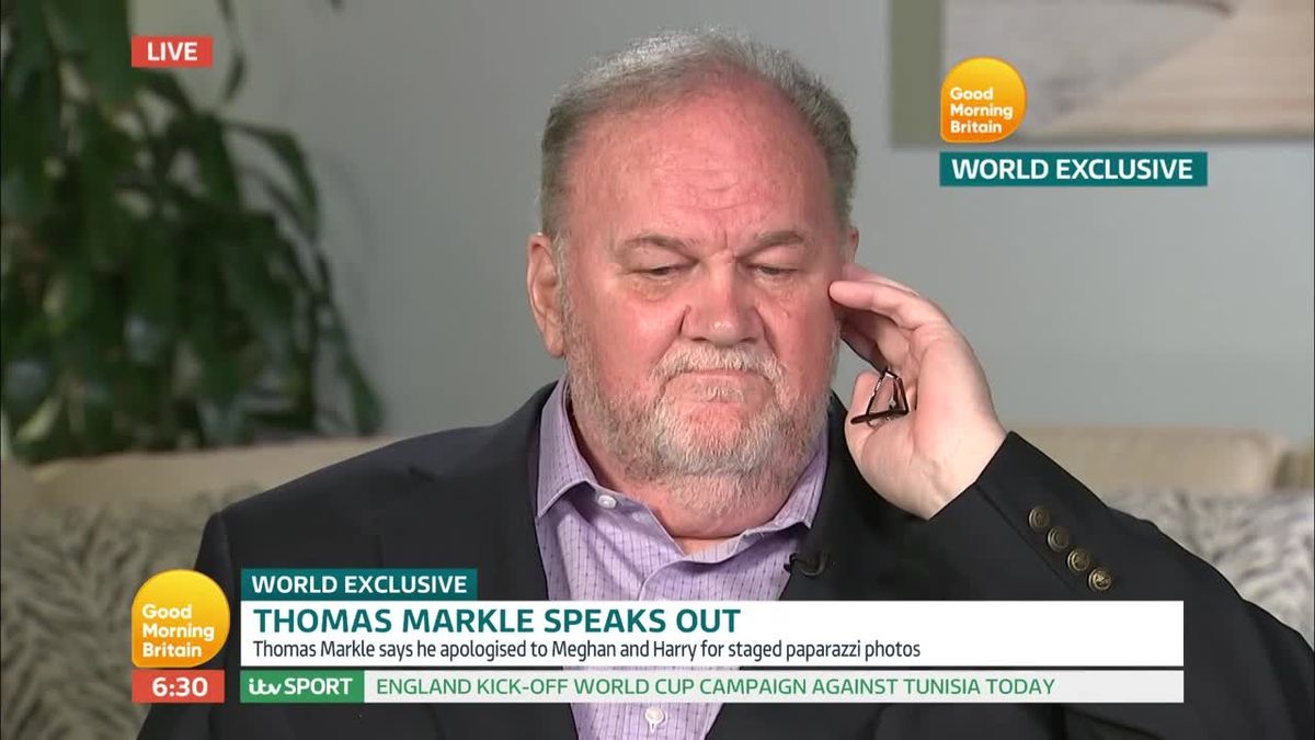 preview for Thomas Markle reveals Meghan and Harry's reaction to him not attending their wedding
