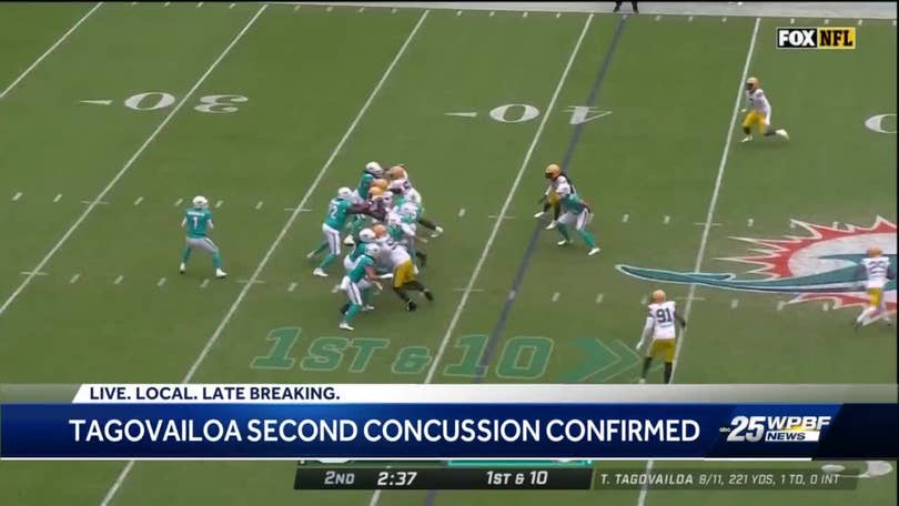 Dolphins' Mike McDaniel confirms Tua Tagovailoa suffered a concussion,  Teddy Bridgewater to start vs. Patriots