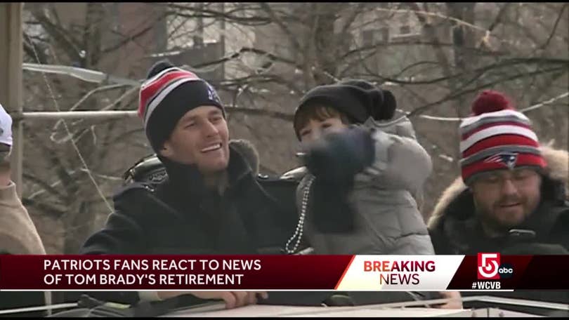 Patriots fans react to news of Tom Brady's retirement