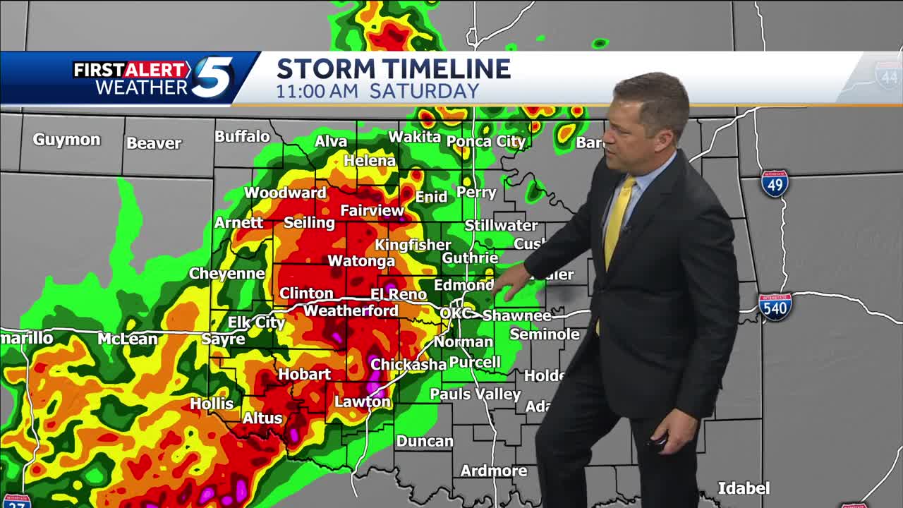 Saturday weather update 10 p.m. April 25 2025
