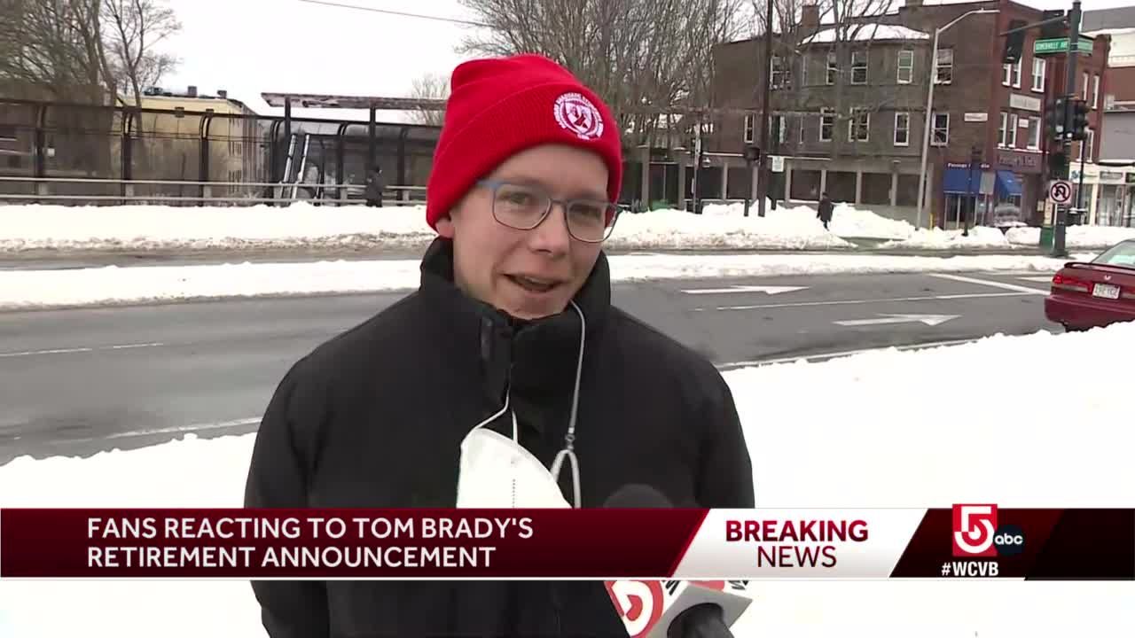 Patriots fans react to news of Tom Brady's retirement