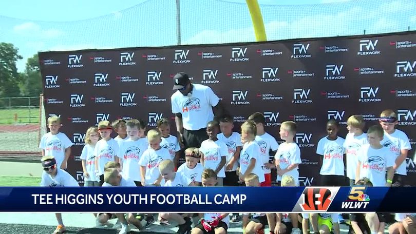 Bengals wide receiver Tee Higgins hosts youth football camp