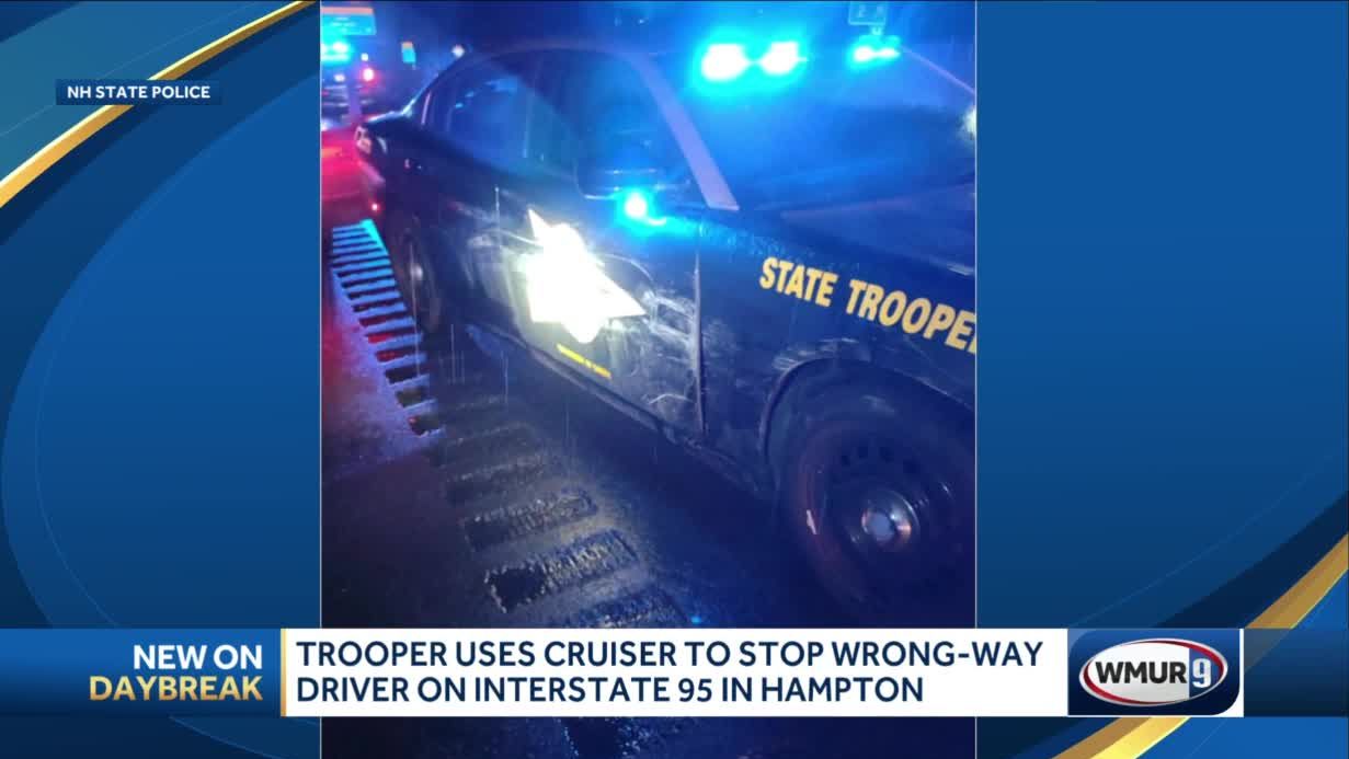 Trooper uses cruiser to stop wrong-way driver on I-95