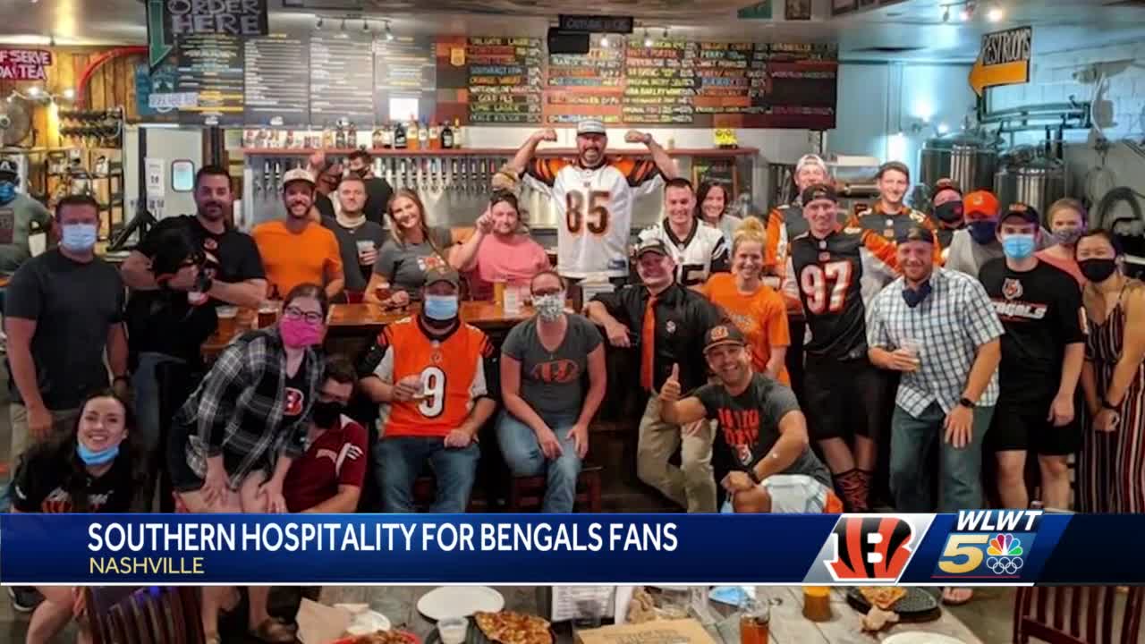 Bengals fans get ready for game in Nashville