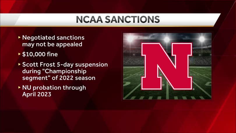 Nebraska's Scott Frost hit with NCAA infractions