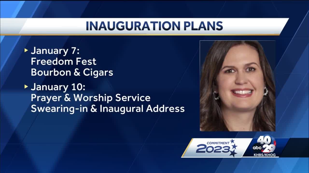 Sarah Huckabee Sanders' inauguration events to include prayer service, bourbon & cigars