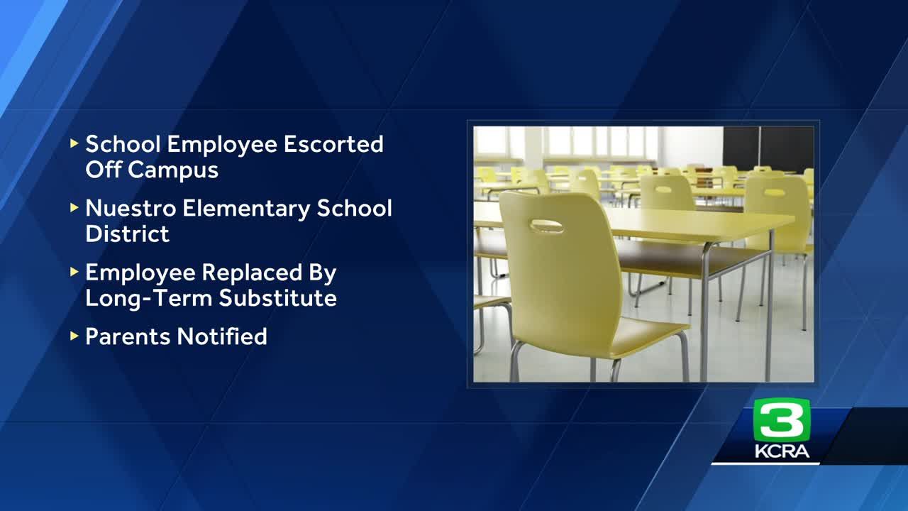 California school employee escorted off campus after being intoxicated