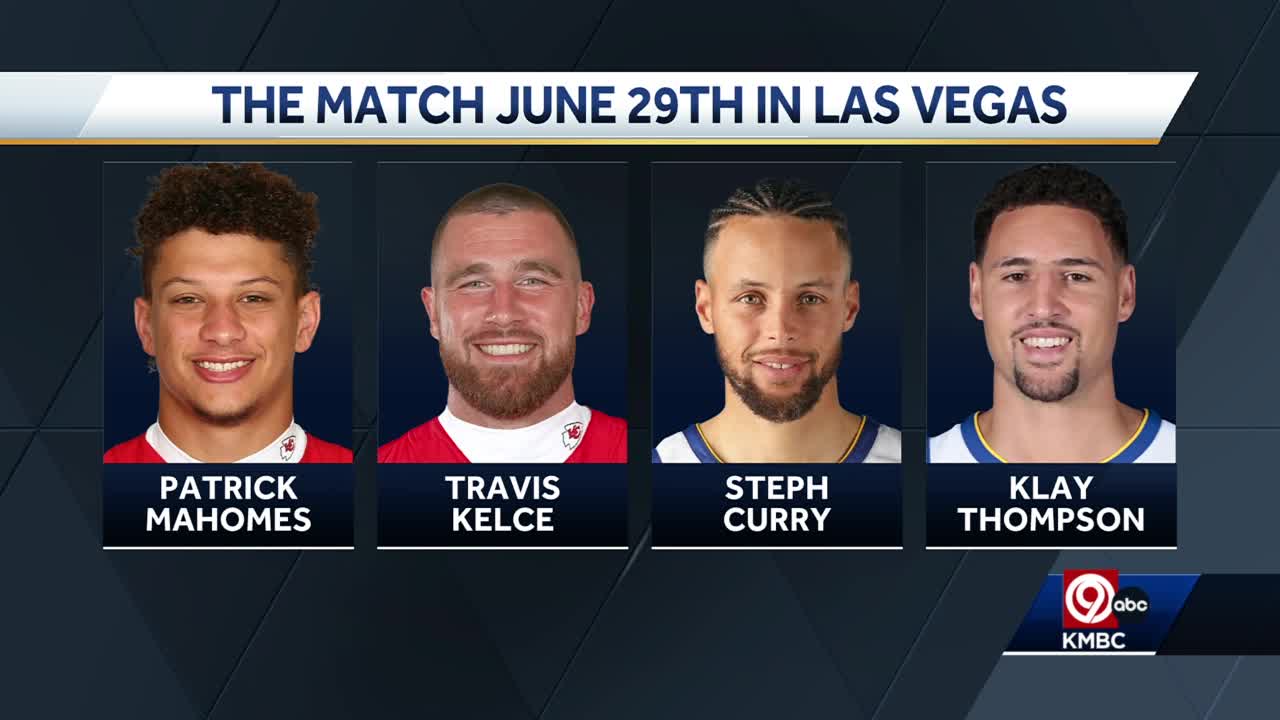 Kansas City Chiefs Patrick Mahomes, Travis Kelce Compete In The Match