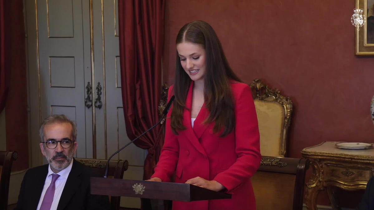 princesa leonor y el presidente de portugal