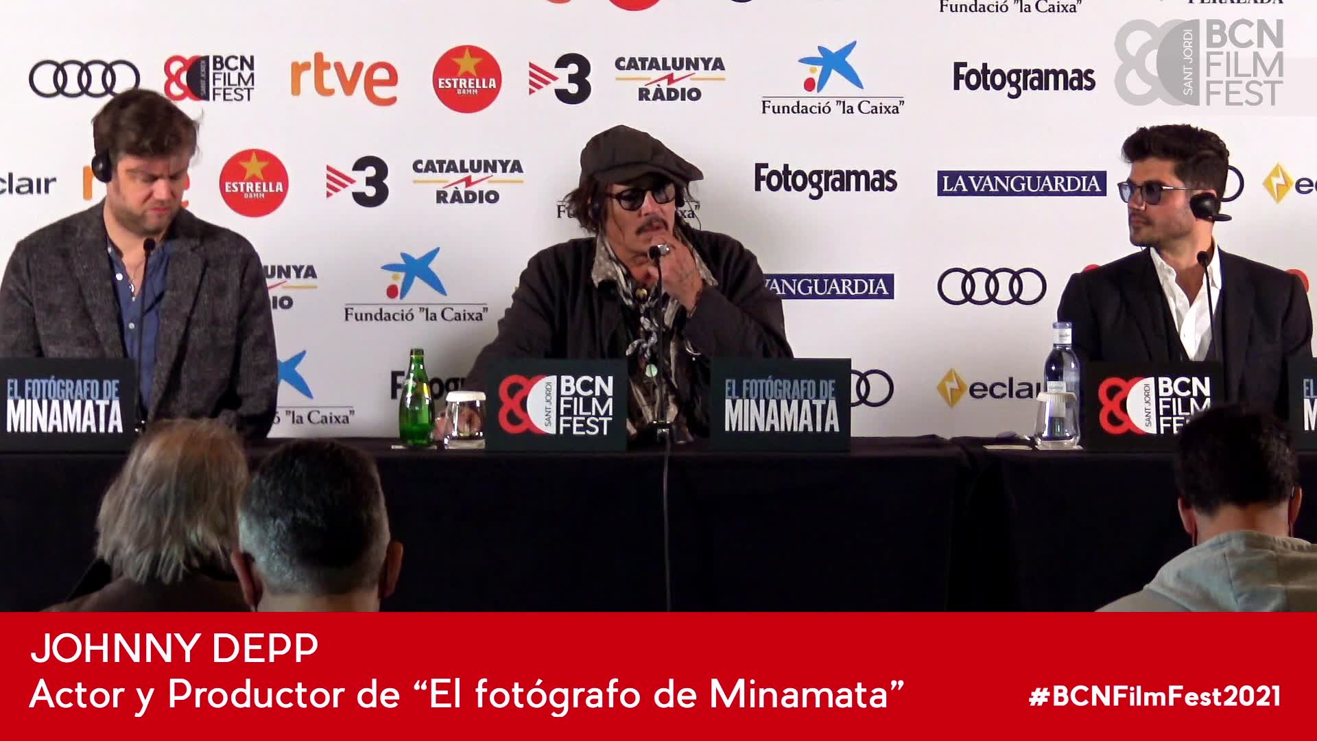 Rueda de prensa de Johnny Depp en el BCN Film Fest 2021