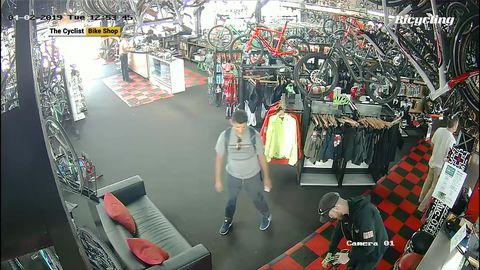 preview for Surveillance Footage Shows Theft of $5,000 Bike