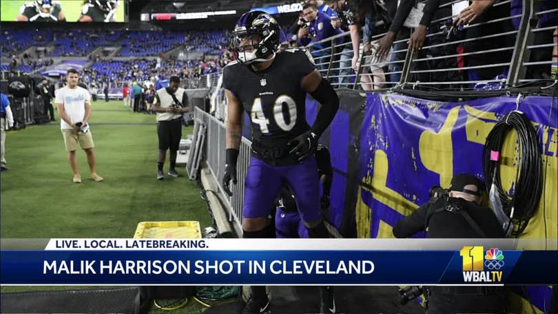 Ravens LB Malik Harrison struck by stray bullet in Cleveland