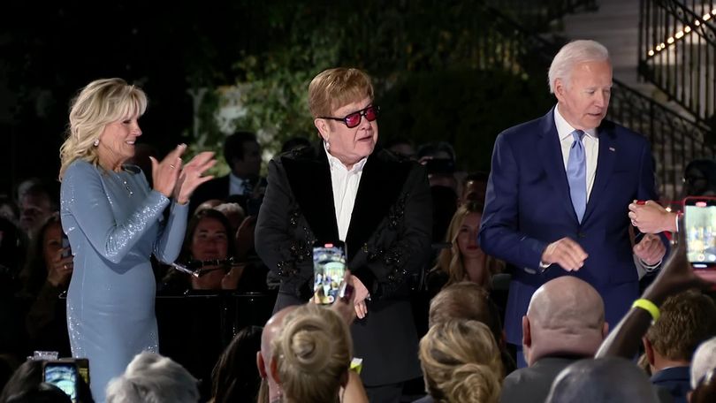 Elton John Rockets Toward Retirement at Dodger Stadium - NowThis