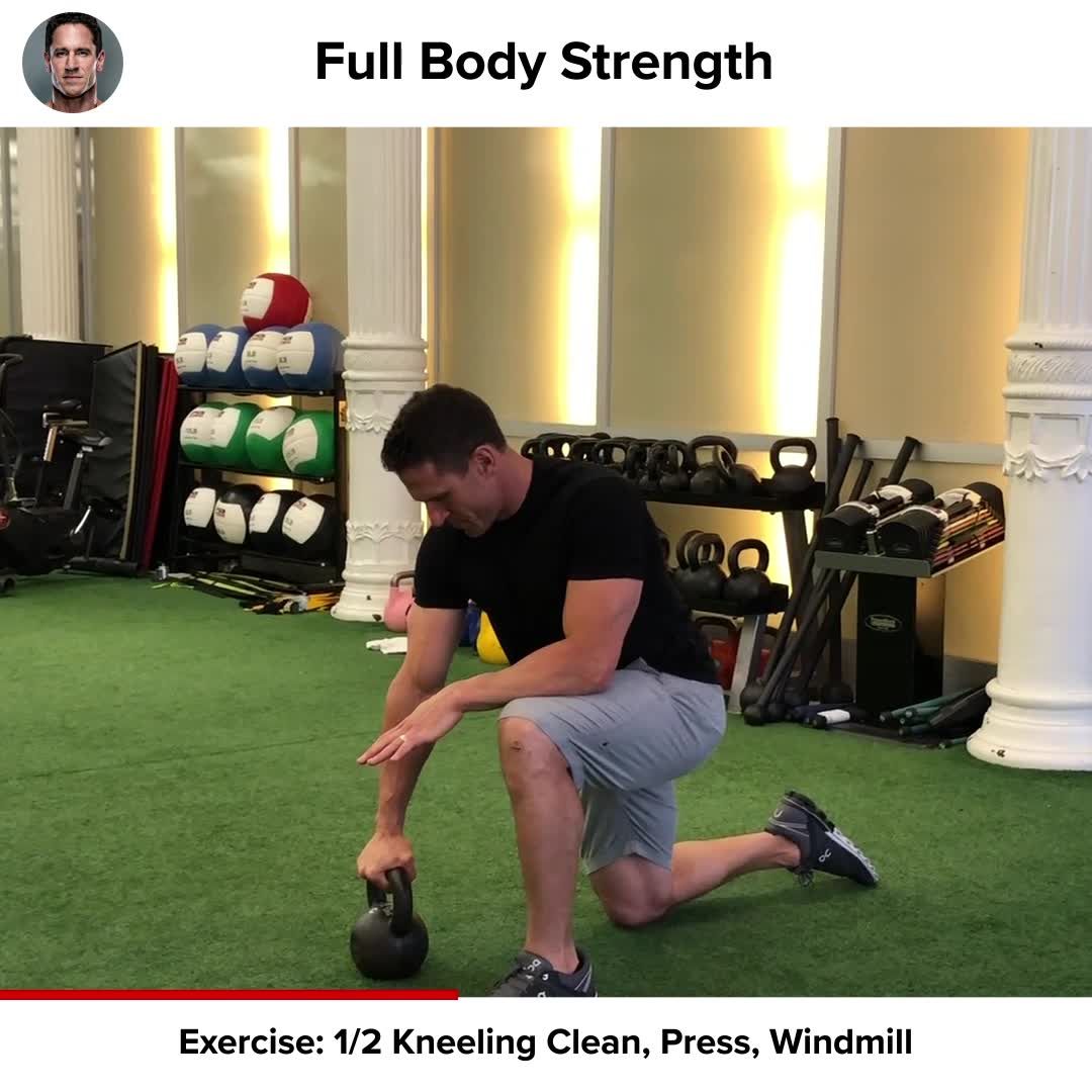 preview for Superhero Fit Workout Move of the Day: Clean Press to Windmill
