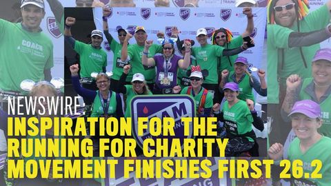 preview for Newswire: Inspiration for the Running for Charity Movement Finishes First 26.2