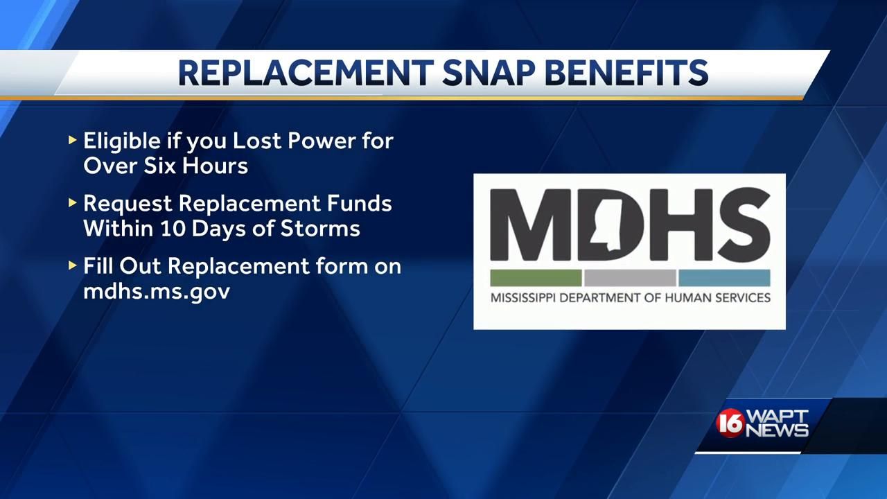 SNAP replacement benefits available after storms