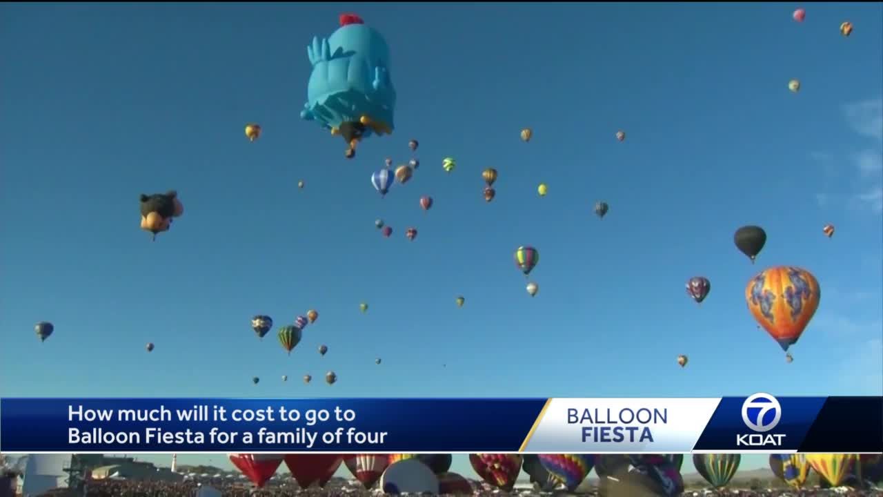 Cost of a family of four to attend Balloon Fiesta