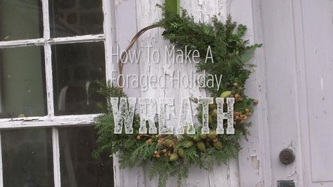 preview for How To Make A Foraged Holiday Wreath