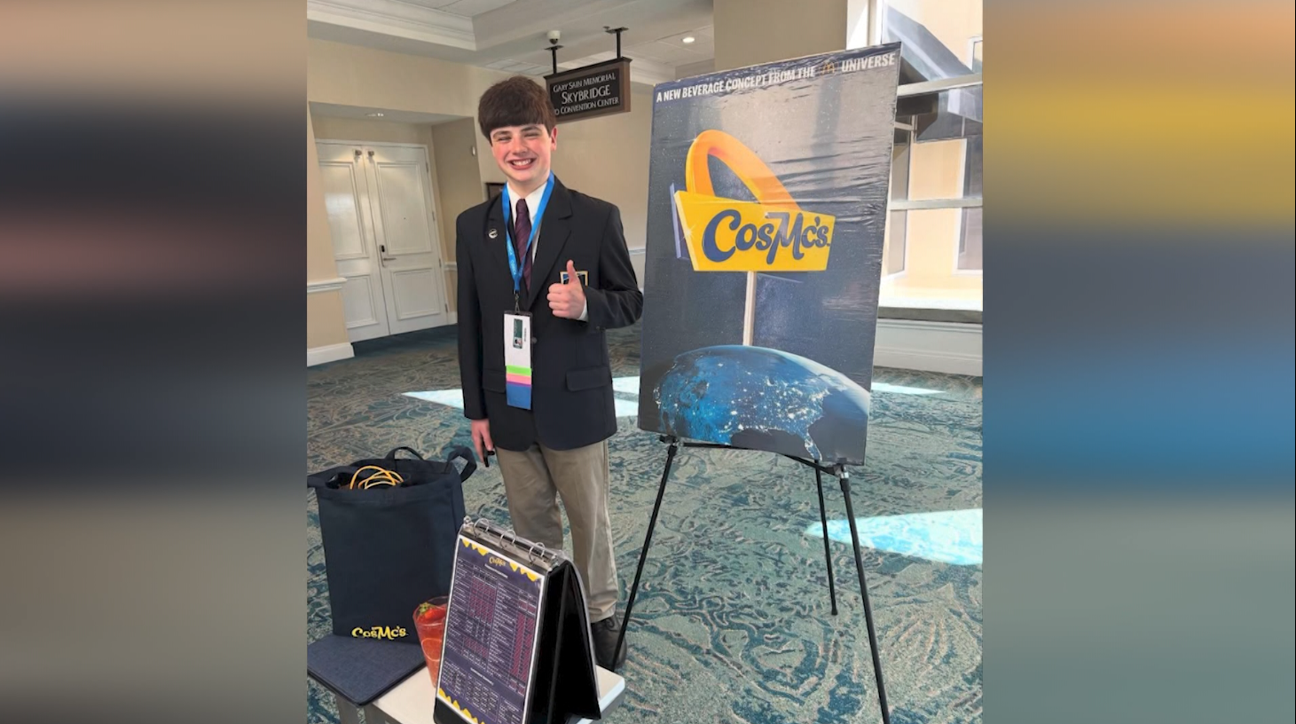 High 5: Local teen's business plan scores high in international competition