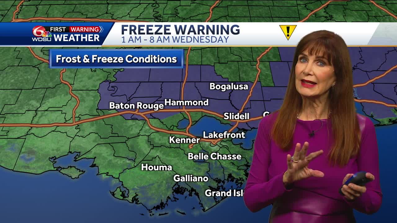 Freeze warning tonight