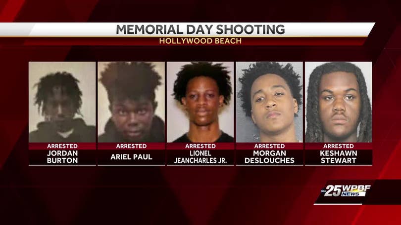 Florida police arrest 5th suspect in Memorial Day beach shooting